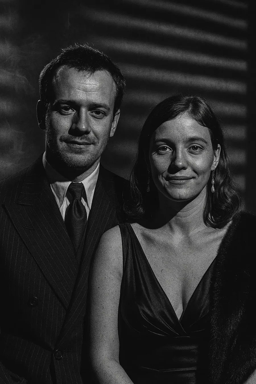 Wizualizacja: ta sama para w scenie z filmu noir, opisanej słowami